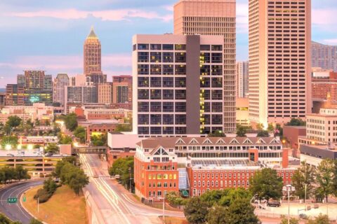 Arosa home care services in Atlanta, Georgia with caregiver assisting senior at home in a comfortable setting.
