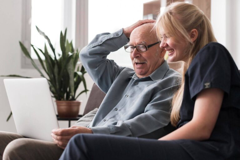 Care Manager helping a family navigate dementia care, providing guidance, support and personalized care planning.